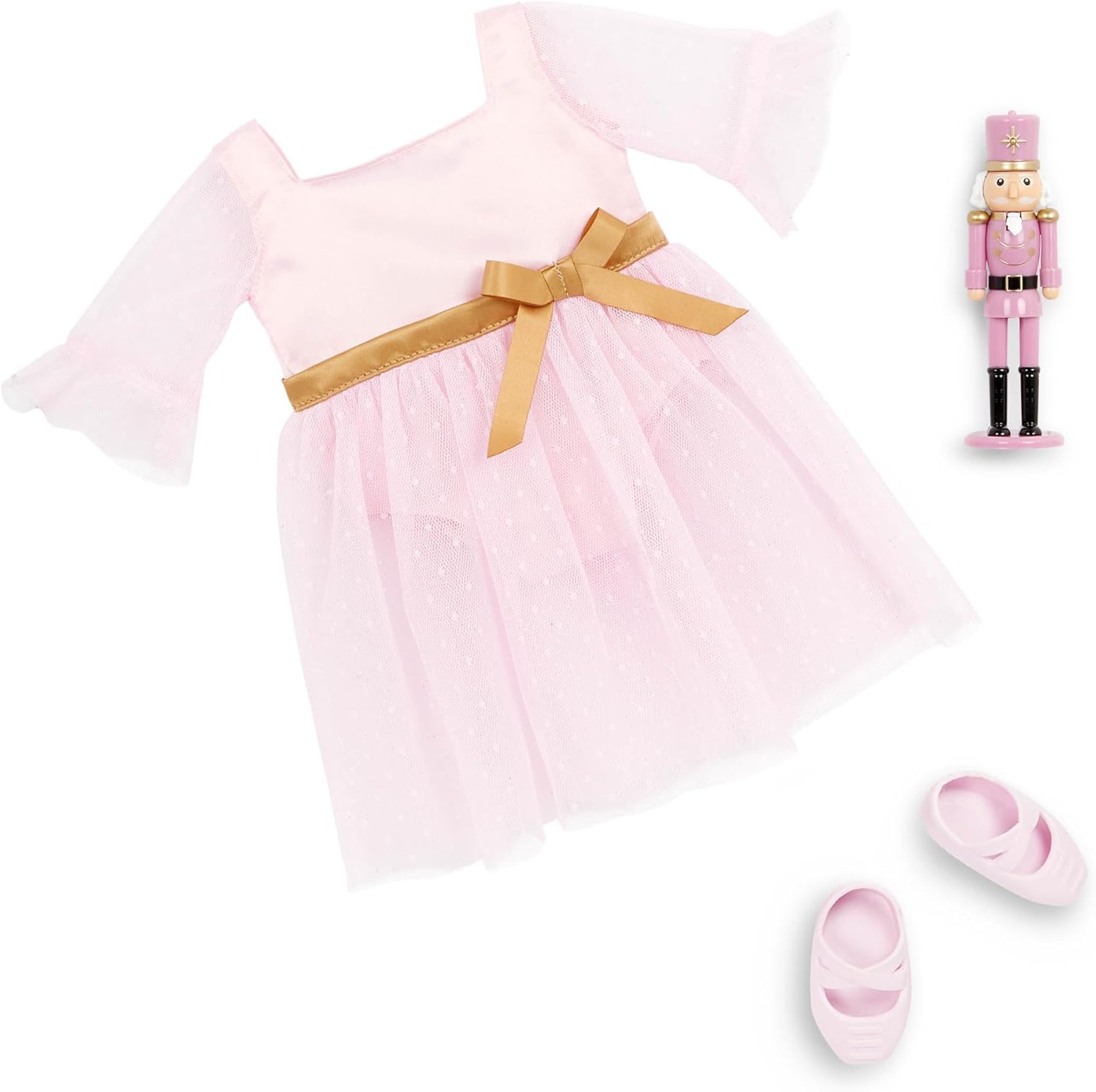 Our Generation Natasha Doll with Pink Dress and Nutcracker, Multicolor