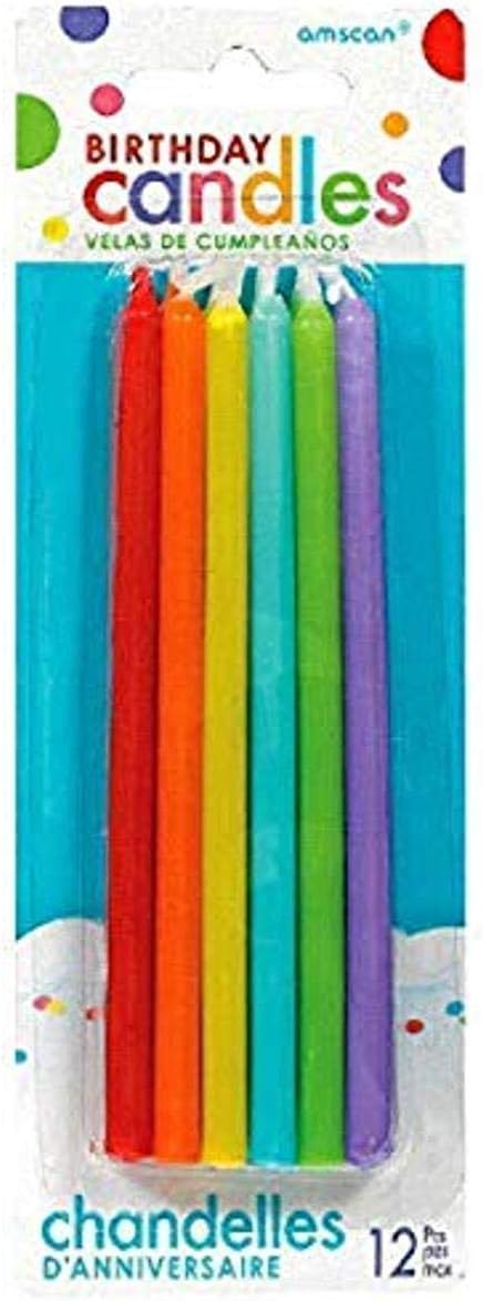 Amscan Taper Candles, 5", Multicolor