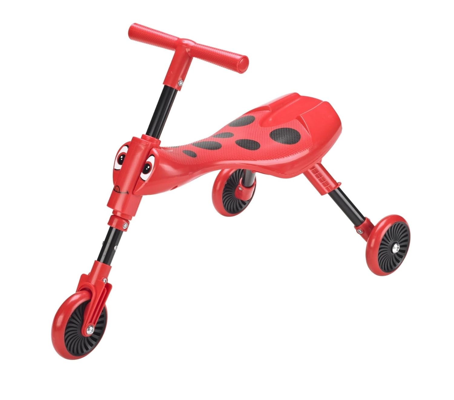 Mookie Scuttlebug Beetle Ride-On Trike with Foldable Frame and Caster Wheels, Indoor and Outdoor Push Bike for Toddlers, 1Y+ Years