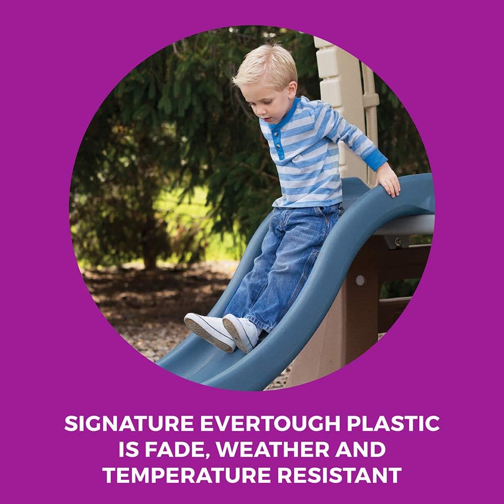 Step2 Play Up Gym Set Refresh, Outdoor Climber, Slide and Swing Set for Kids Ages 3 to 8, Backyard Playhouse Activity Center, Play Sets