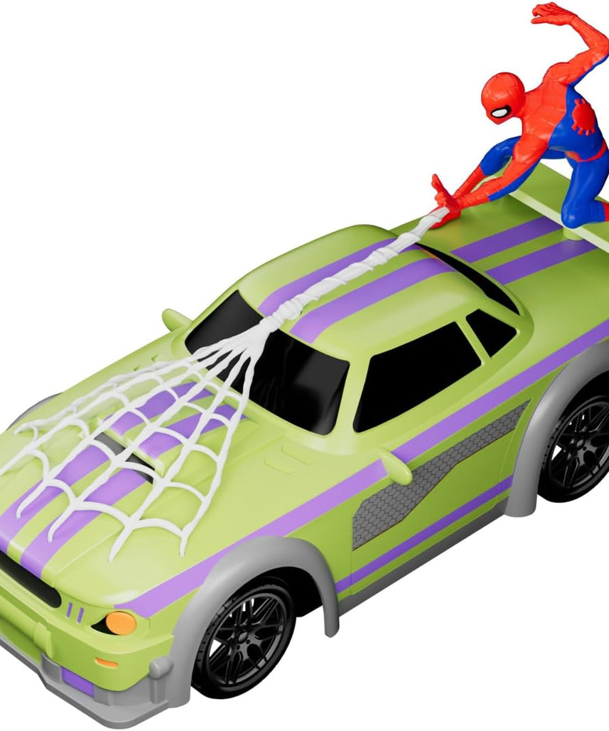 Marvel Spider-Man Swing & Sway Stormer RC - 2.4 GHz Full Function Remote Control Car for Kids - Official Disney Marvel Avengers Toy Vehicle - Ages 3+