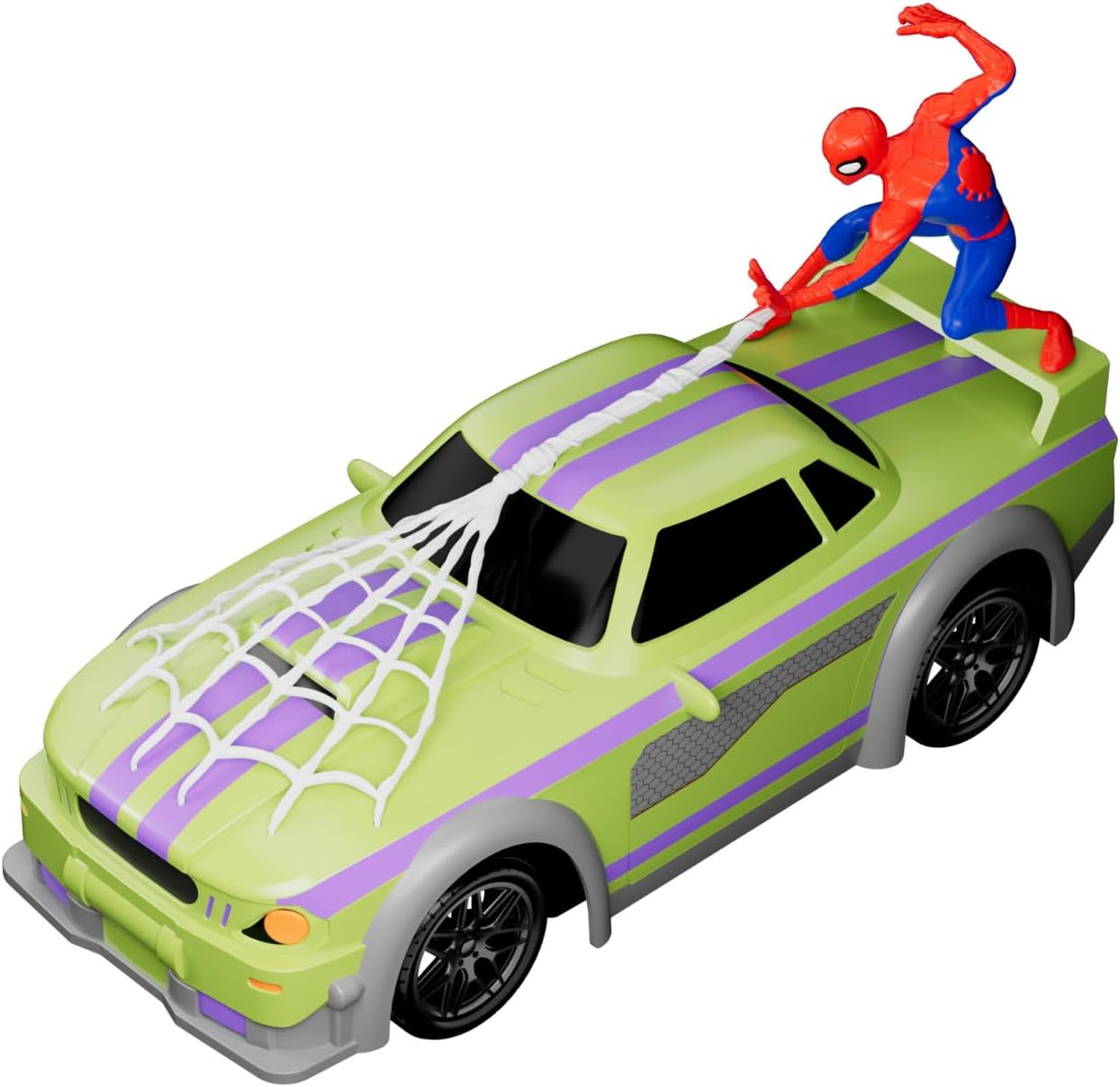 Marvel Spider-Man Swing & Sway Stormer RC - 2.4 GHz Full Function Remote Control Car for Kids - Official Disney Marvel Avengers Toy Vehicle - Ages 3+