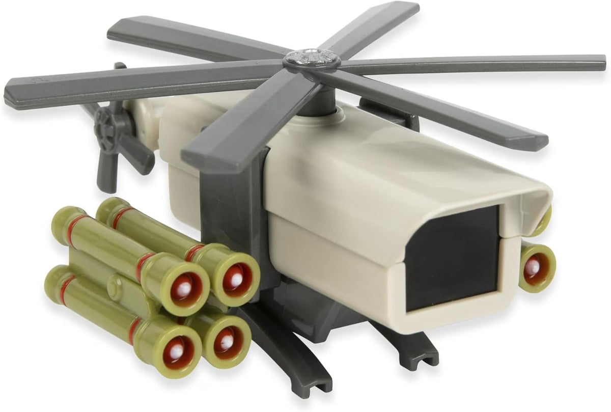 Skibidi Toilet, 1:64 Scale Diecast Collectible Action Figure & Vehicle Toy from Viral YouTube Series, Sci Fi Action Toy for Kids & Collectors, Suitable for Kids Ages 8+ (Camera Attack Helicopter)