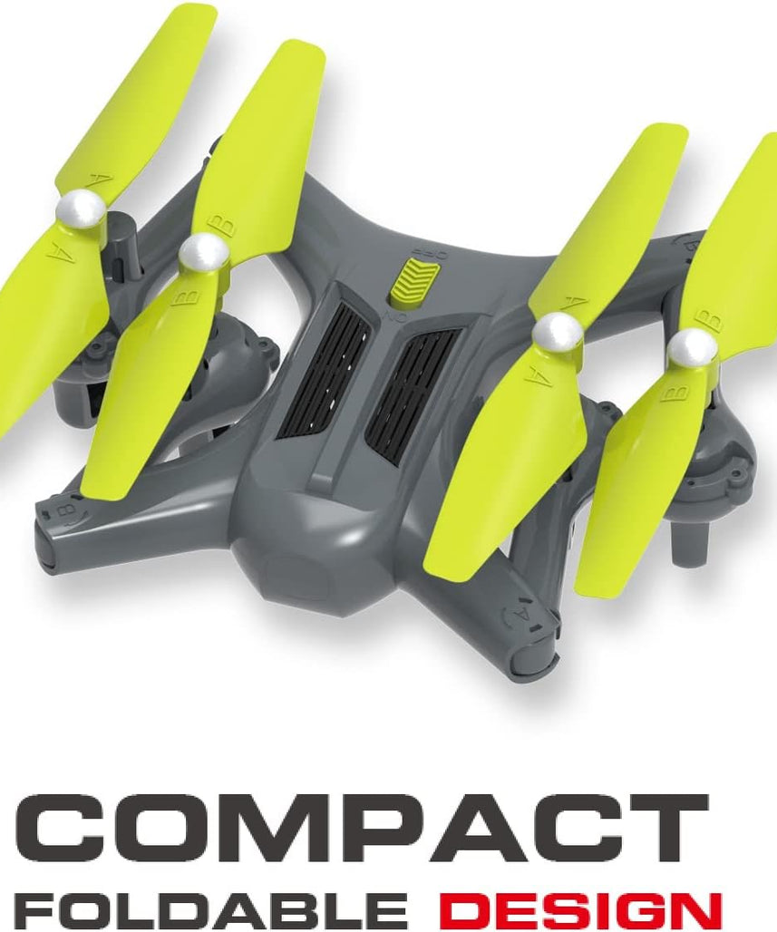 SYMA Storm Quadcopter Z4, Beginner-Friendly Foldable Drone, One-Key Takeoff & Landing, Auto-Hover, 360° Flips, 720p Camera, Black, Ages 12+