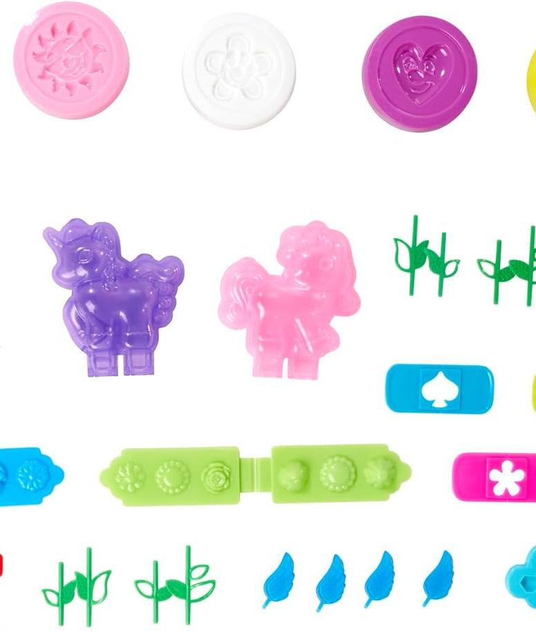 Simba A&F Dough Set Unicorn, 4×50g Modeling Dough with Unicorn Shapes, Creative Art and Fun Playset for Kids 3+
