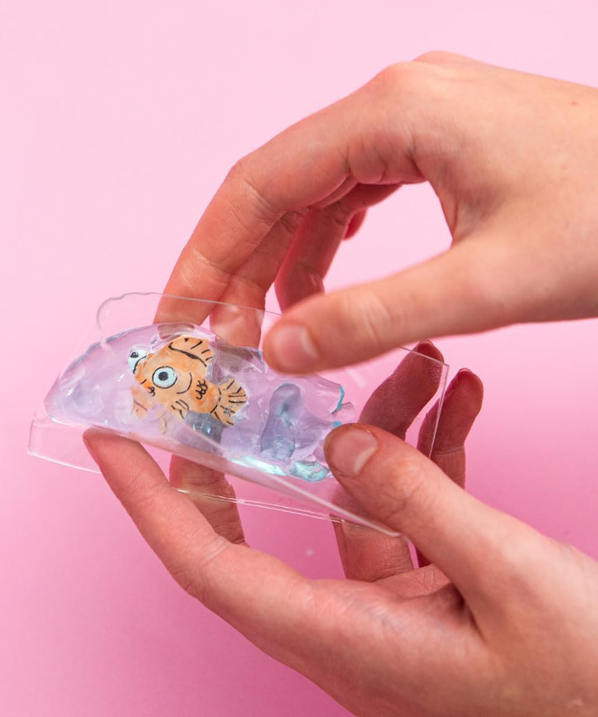 Nano Tape Magic Pocket Pets Mini Kit, DIY Nano Tape Bubble Craft Set with Keychain Projects and Slime Accessories for Kids, Arts & Crafts Kit, Ages 6+