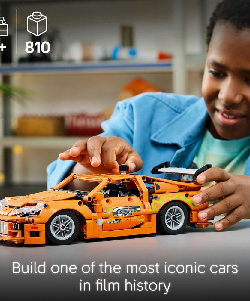 LEGO Technic Fast and Furious Toyota Supra MK4 Toy Car - 6 Cylinder Engine & Opening Doors - Model Kits for 9+ Years Old Boys & Girls or Adult Motorsport Fans - Ramadan Gift Idea - 42204