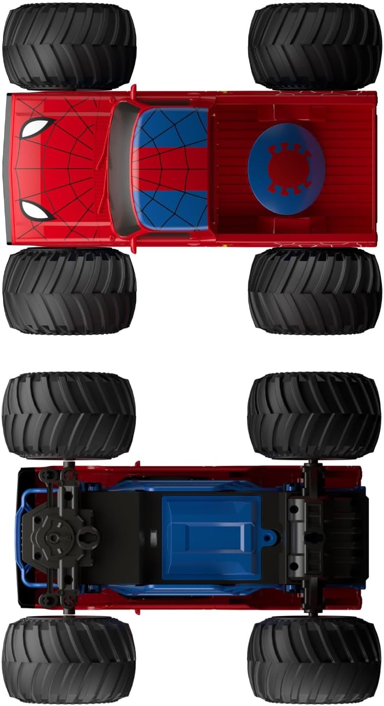 Marvel Spider-Man Rock Raider Remote Control Car, Official 2.4 GHz Full Function R/C Vehicle, Rugged Rock Crawler Toy for Kids Ages 3+