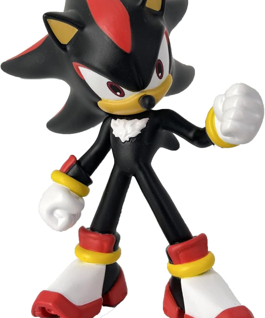 Comansi Sonic Figurines Gift Box 4-Piece Set, Miniature Figures of Sonic, Shadow, Knuckles, Tails, High-Quality Thermoplastic Plastic, Tabletop Collectible Toys, 6cm, Officially Licensed