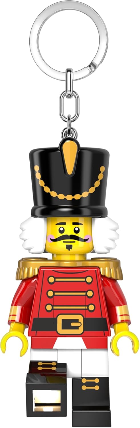 IQ Lego Minifigures Keychain Light - Nutcracker - 3 Inch Tall Figure (KE214H)