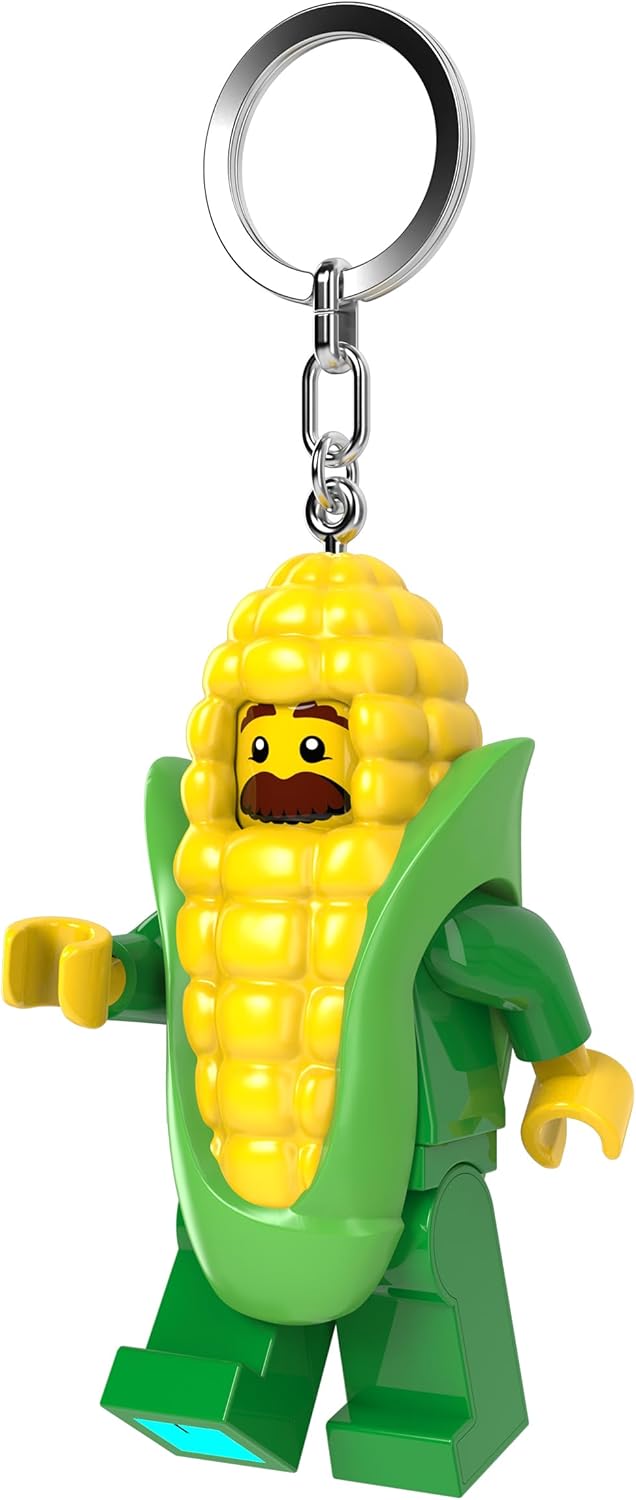 Lego Minifigures - Large 3 Inch Tall Figure Keychain Light - Corn Cob Guy (KE242H)