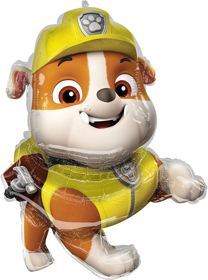 Anagram Rubble Paw Patrol Supershape Red Foil Balloon