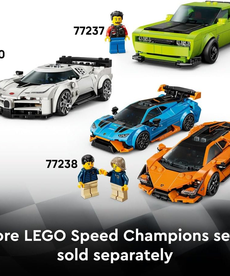LEGO Speed Champions Porsche 911 GT3 RS Super Car Toy - Car Model Kit with a Driver Minifigure - Birthday Gift for 9+ Year Old Boys - 77239