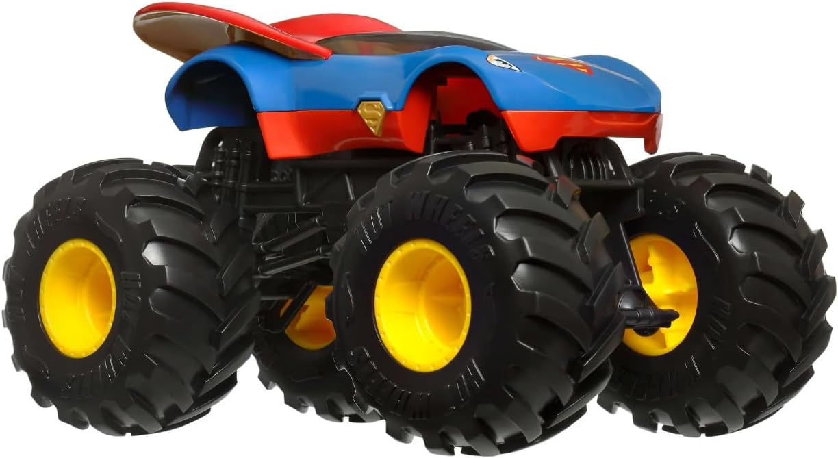 Hot Wheels Monster Trucks Superman Die-Cast Vehicle 1:24 JDR13