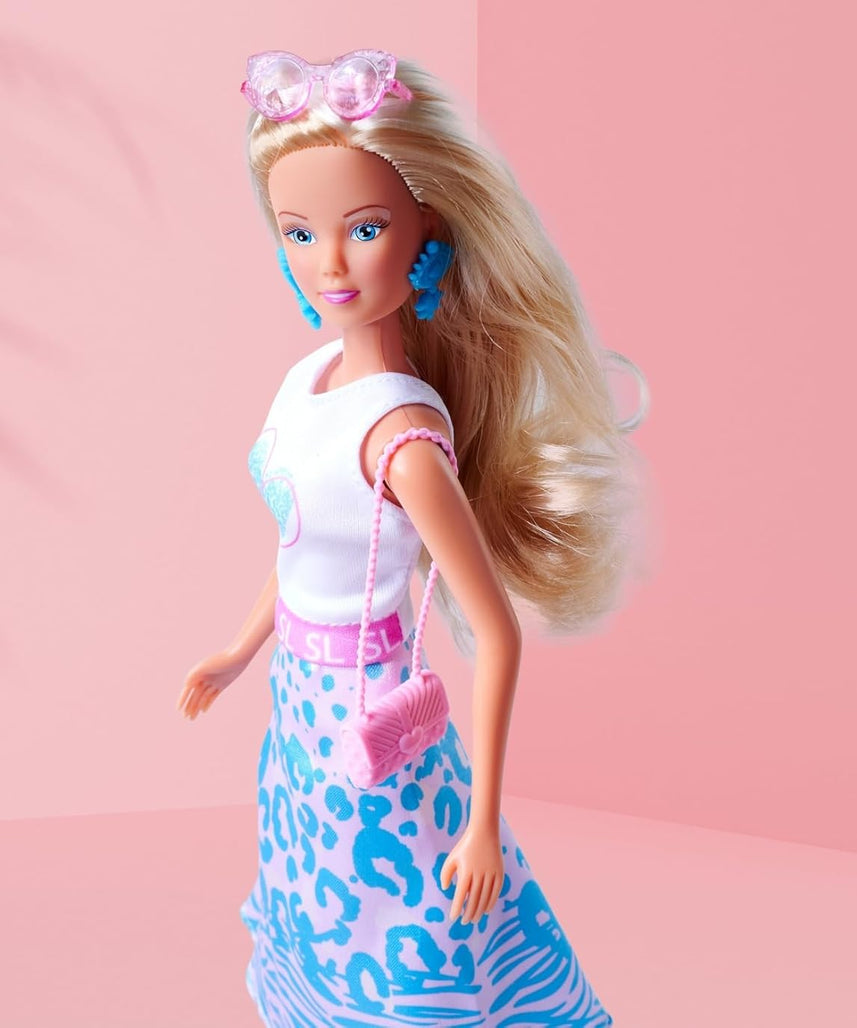 Simba Steffi Love Leo Look Fashion Doll 29 cm with Earrings Sunglasses and Handbag for Kids Ages 3 and Up