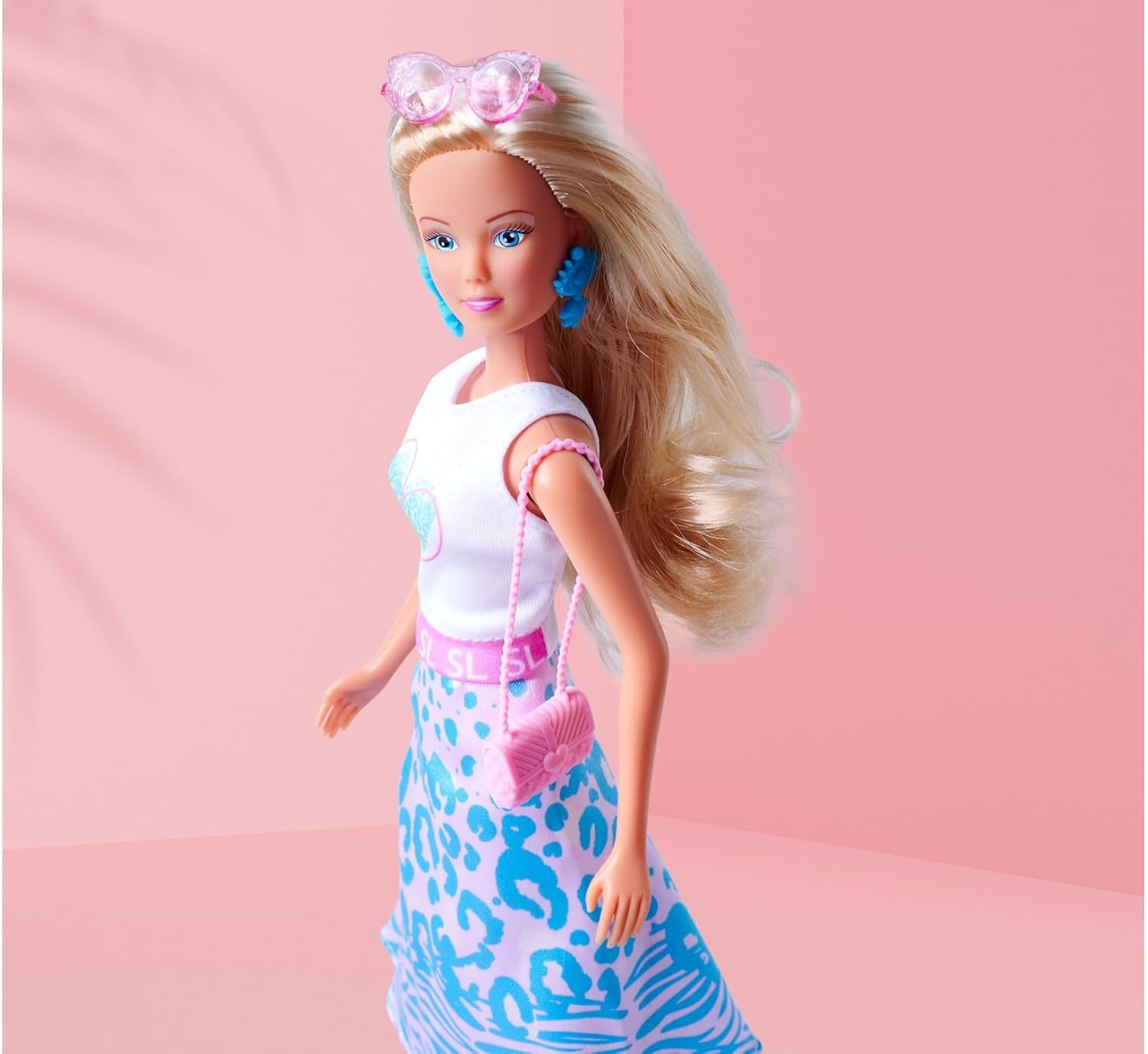 Simba Steffi Love Leo Look Fashion Doll 29 cm with Earrings Sunglasses and Handbag for Kids Ages 3 and Up