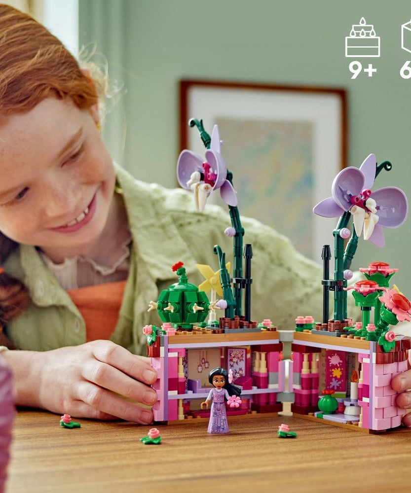 LEGO | Disney Encanto Isabela’s Flowerpot, Buildable Orchid Flower Toy for 9 Plus Year Old Kids, Girls & Boys, with Film Character Minidoll Figure, and Cactus, Fun Birthday Gift 43237
