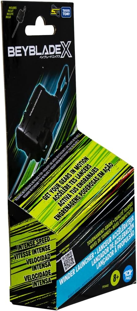 Takara Tomy Beyblade X Winder Launcher, Official Tournament-grade Right-spin Launchers, Easy Grip, Battle Top Toy, Bey Toy for 8+ Year Old Boys Girls, Authentic Die-cast Metal Parts, Powerful Attacks