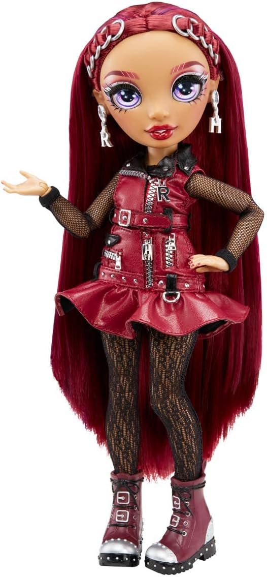 Rainbow High Mila Berrymore Fashion Doll S4, Burgundy Outfit, Extra Clothes & Accessories, Brushable Hair, Fully Poseable Collector Doll for Girls Ages 6+