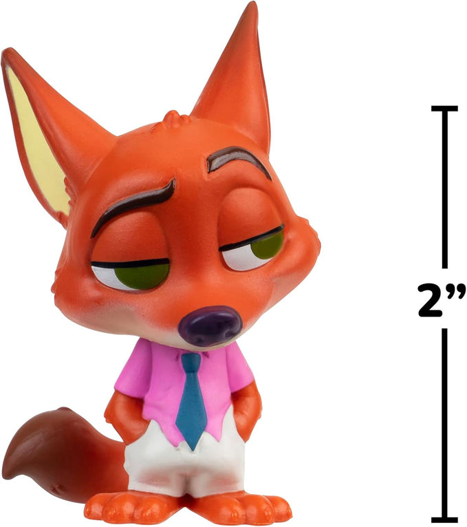 Disney Zootropolis 2 Figure 2-Pack - Nick Wilde with Mystery Figure, Official Zootopia 2 Movie Toys, Collectibles, Mystery Tails Figurines, Gift, Kids Toy, 4 Years+