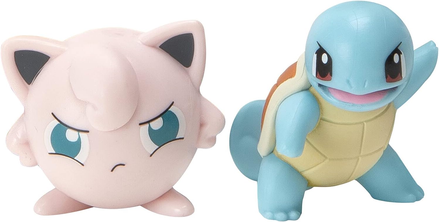 لعبة بوكيمون سربرايز أتاك باتل، سكويرتل ضد جيجليبف مع شخصيتين، كرتين بوكيمون، و6 أقراص هجوم - متعددة الألوان - PKW2506