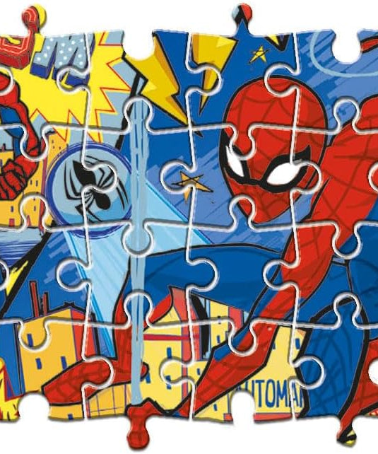 Clementoni 24216, Spider-Man Supercolor Maxi Puzzle for Children - 24 pieces, Ages 3 years Plus