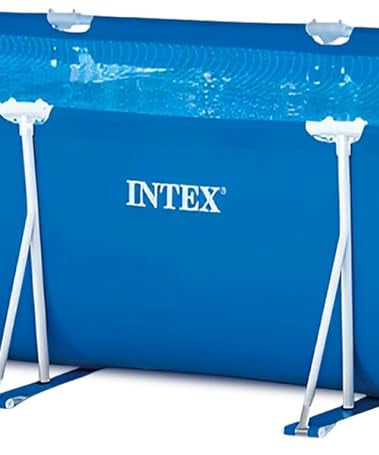 Intex 28273NP Rectangular Frame Pool – 17.7 x 86.6 x 33.1 inches (450 x 220 x 84 cm), Durable Above-Ground Pool for Summer Fun
