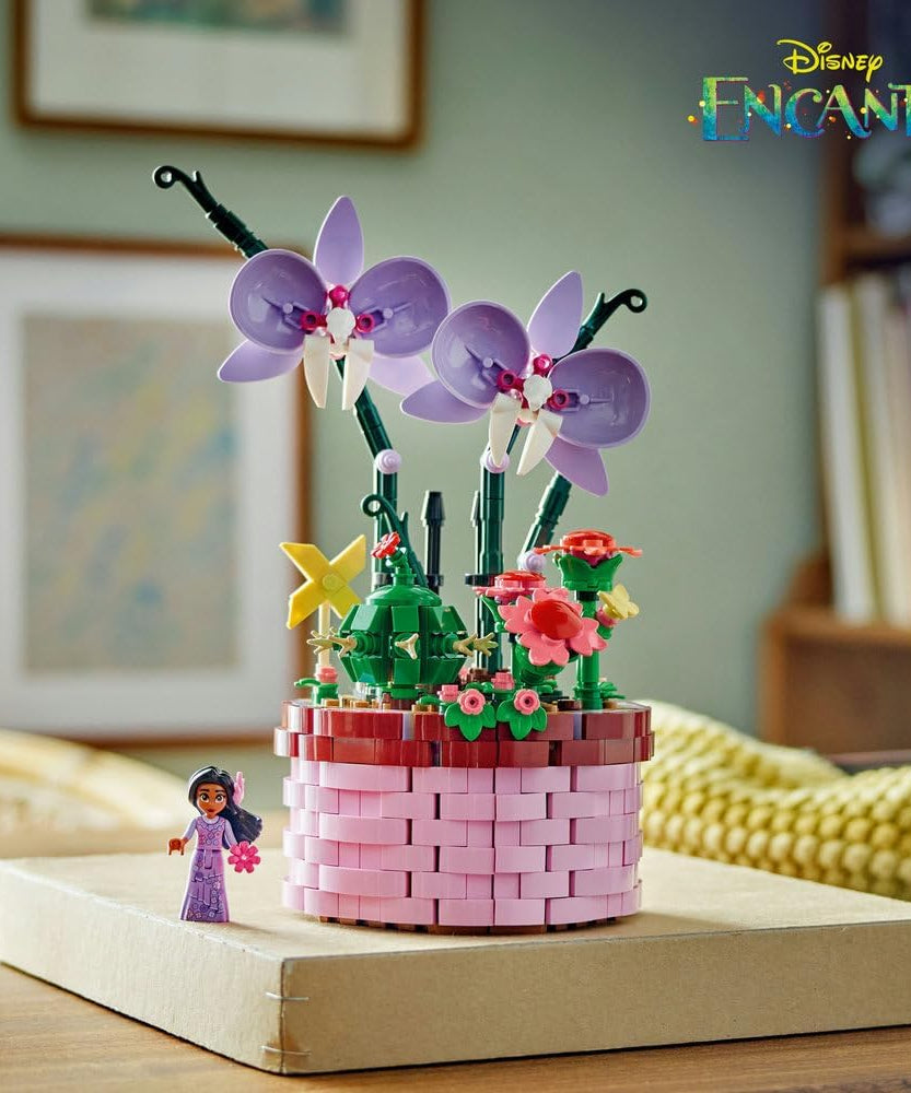 LEGO | Disney Encanto Isabela’s Flowerpot, Buildable Orchid Flower Toy for 9 Plus Year Old Kids, Girls & Boys, with Film Character Minidoll Figure, and Cactus, Fun Birthday Gift 43237
