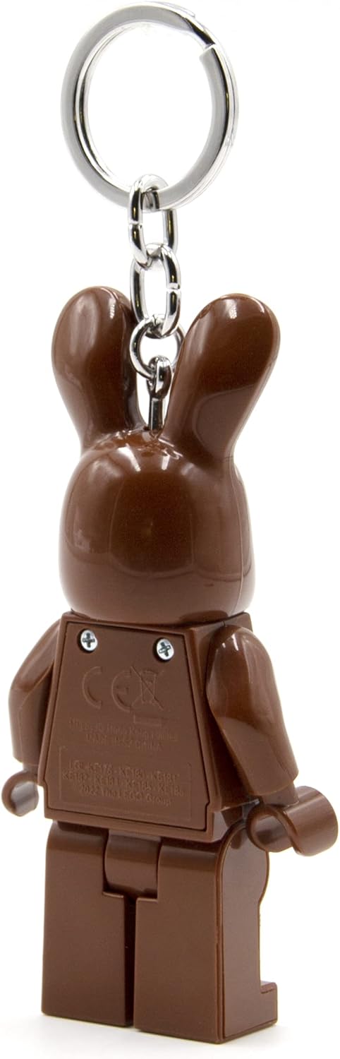Lego IQ Minifigures Light Easter Chocolate Bunny Keychain, 7.6 cm Tall