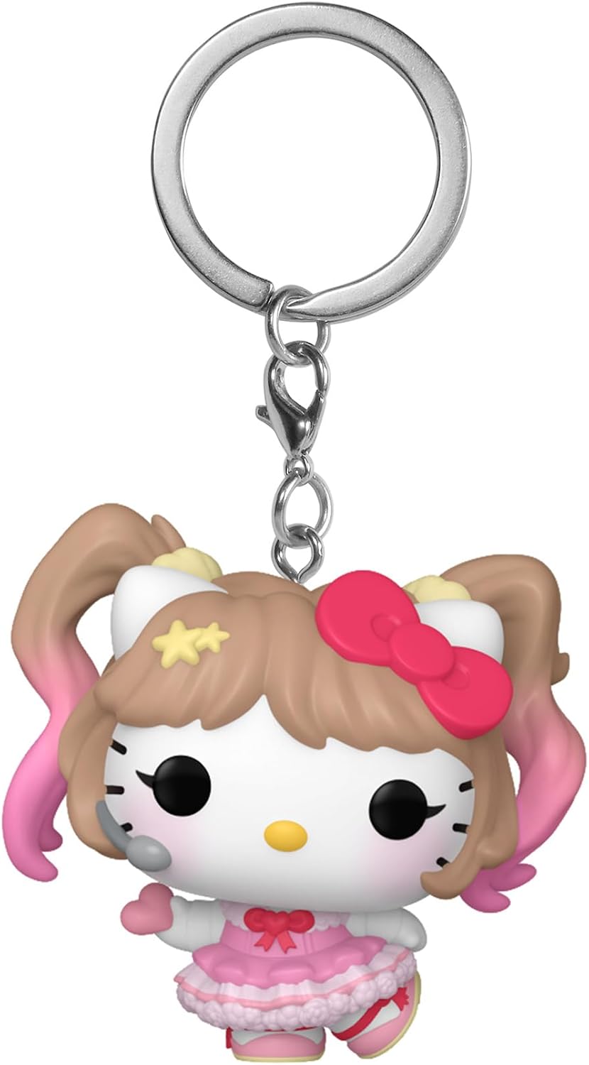 Funko Pop! Keychain: Hello Kitty - Hello Kitty KPop! Novelty Keyring - Collectable Mini Figure - Stocking Filler - Gift Idea - Official Merchandise - Anime Fans - Backpack Decor