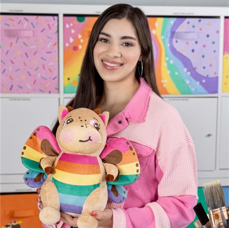 Official Moriah Elizabeth Rosie the Bashful Dragon Plushie, Pink Stuffed Dragon Toy with Soft Cotton Exterior and Polyester Filling, 20.3 cm Collectible Plush, Ages 3+
