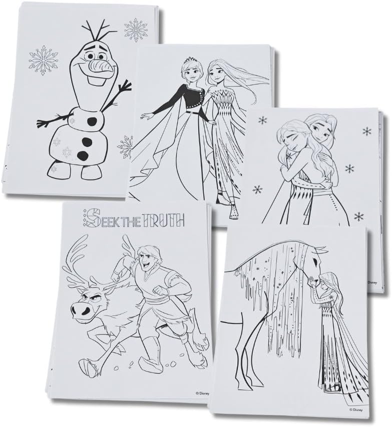 Disney Frozen Arts & Craft Kit for Girls, Super Size Fun Set with Stickers, Markers, Crayons & Paint - 200+ Pieces for Kids 3+
