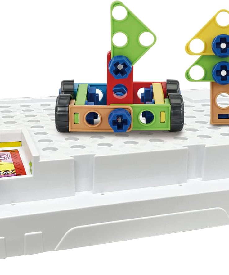VTech My Busy Workbench, Interactive Toddler Toy, Pretend Play Tools, 100+ Pieces, Lights, Music & Sounds, Kids Gifts 3, 4, 5 + Years, English Version