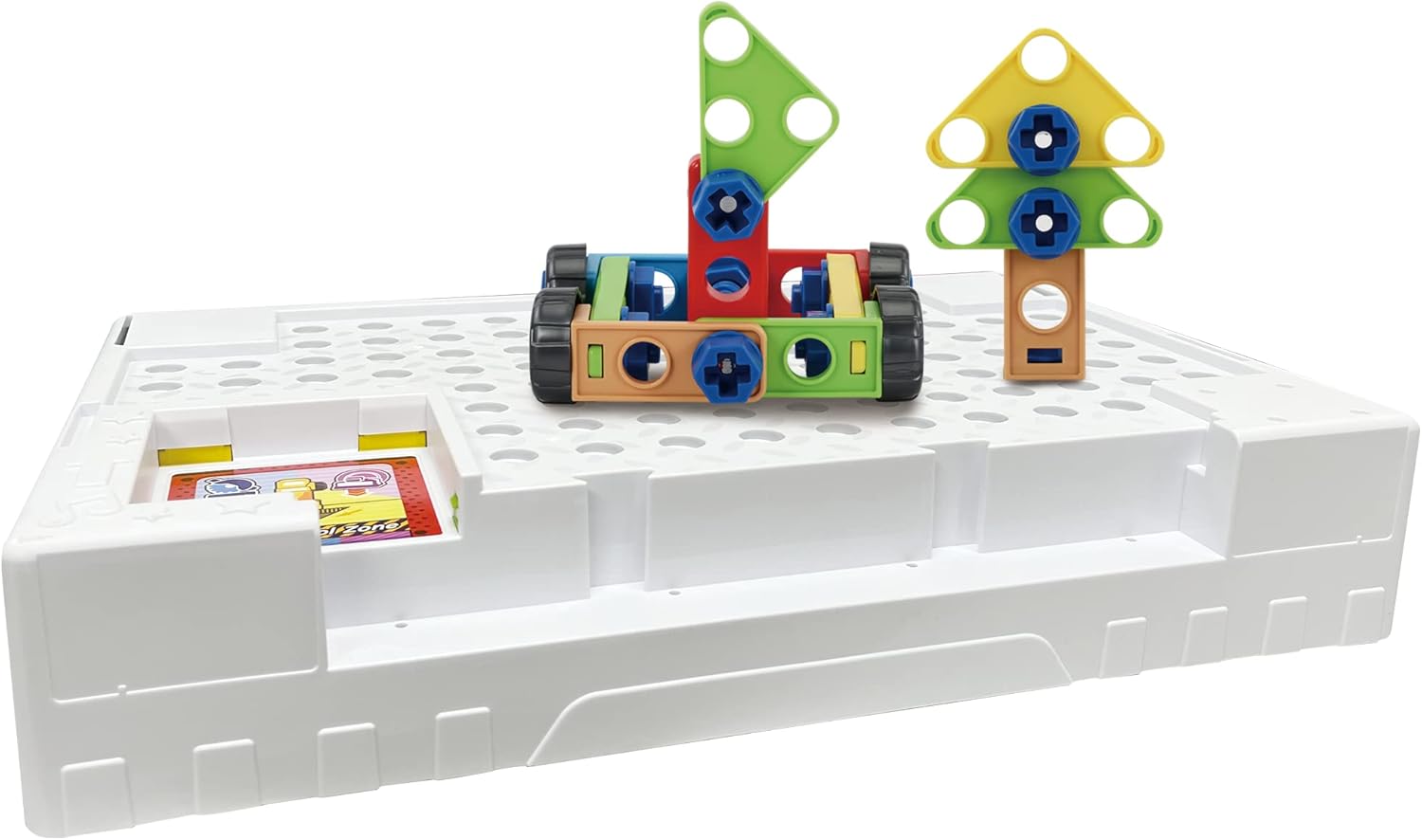 VTech My Busy Workbench, Interactive Toddler Toy, Pretend Play Tools, 100+ Pieces, Lights, Music & Sounds, Kids Gifts 3, 4, 5 + Years, English Version