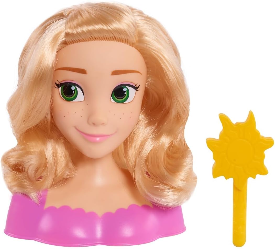 Disney Rapunzel Princess Mini Styling Head, Hair Styling Toy for Kids Ages 6-12, Creative Play and Imaginative Storytelling