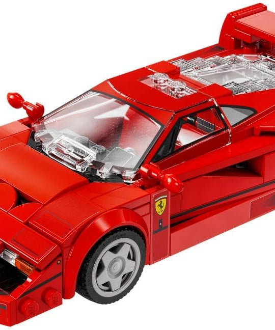 LEGO Speed Champions Ferrari F40 Supercar Buildable Vehicle, Toy Model Car for 9 Plus Year Old Boys and Girls, with Driver Minifigure, Kids' Bedroom Decoration, Gift Idea 76934