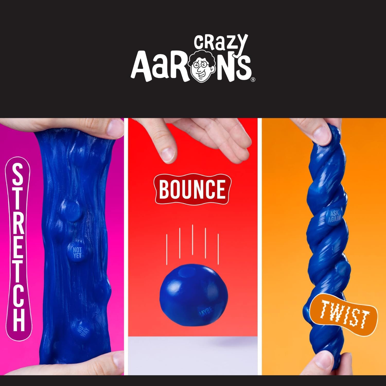 Crazy Aaron’s Amazing Prediction Thinking Putty, Interactive Fortune Reveal Sensory Putty in 4” Tin, Non-Toxic Stretchy Fidget Toy for Kids & Adults Ages 3+