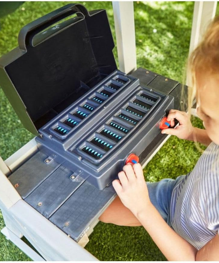 KidKraft Silver Sands Wooden Swing Set with Slides, Swings, Acrobar, Clubhouse and Picnic Table, Outdoor Playset for Kids Ages 3–10