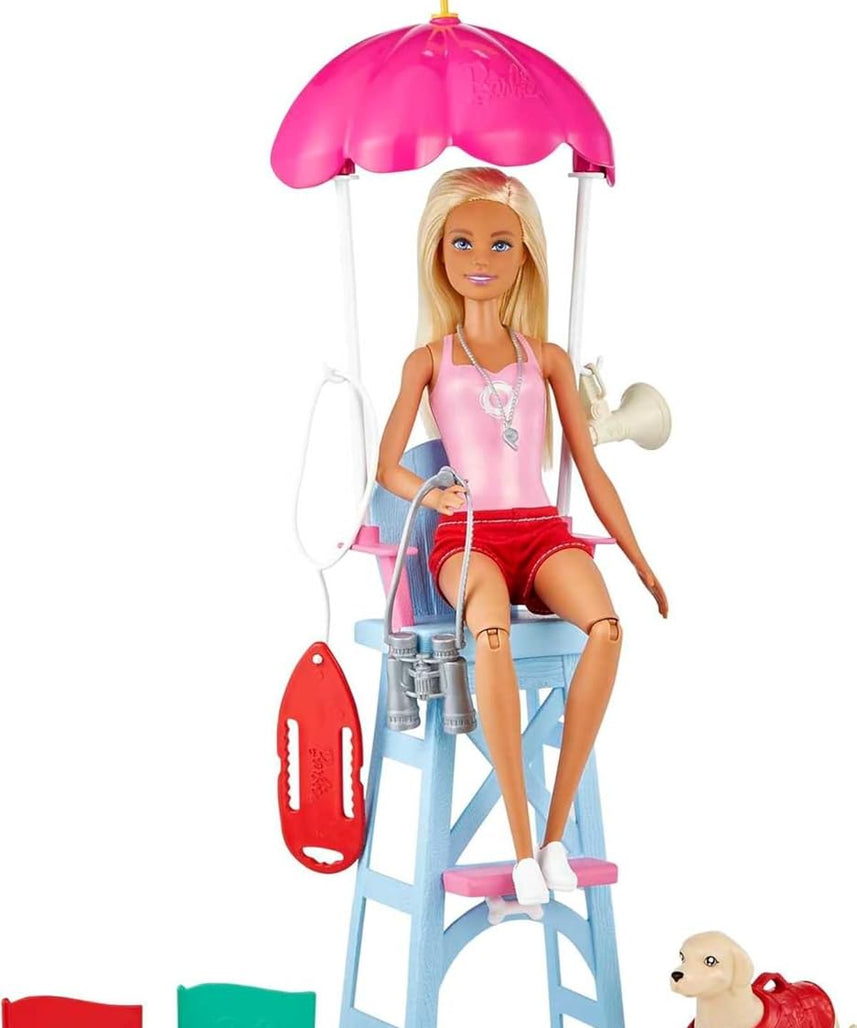 Barbie LIFEGUARD DOLL AND PLAYSET, Multicolor