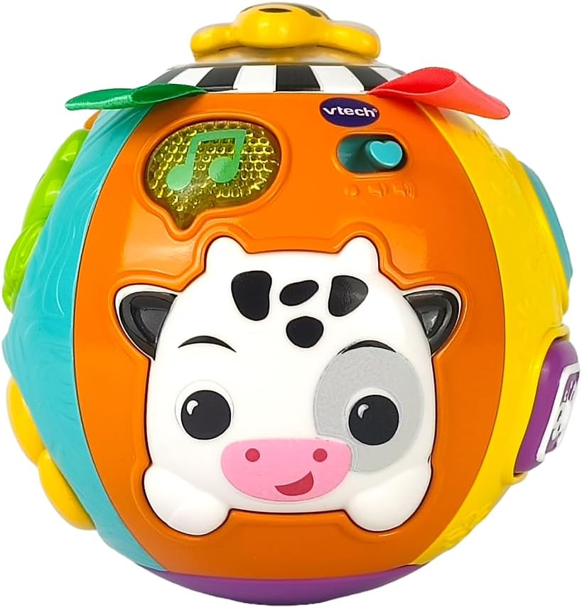 VTech Animal Discoveries Ball Interactive Learning Toy with Lights Music Textures and Shapes for Babies