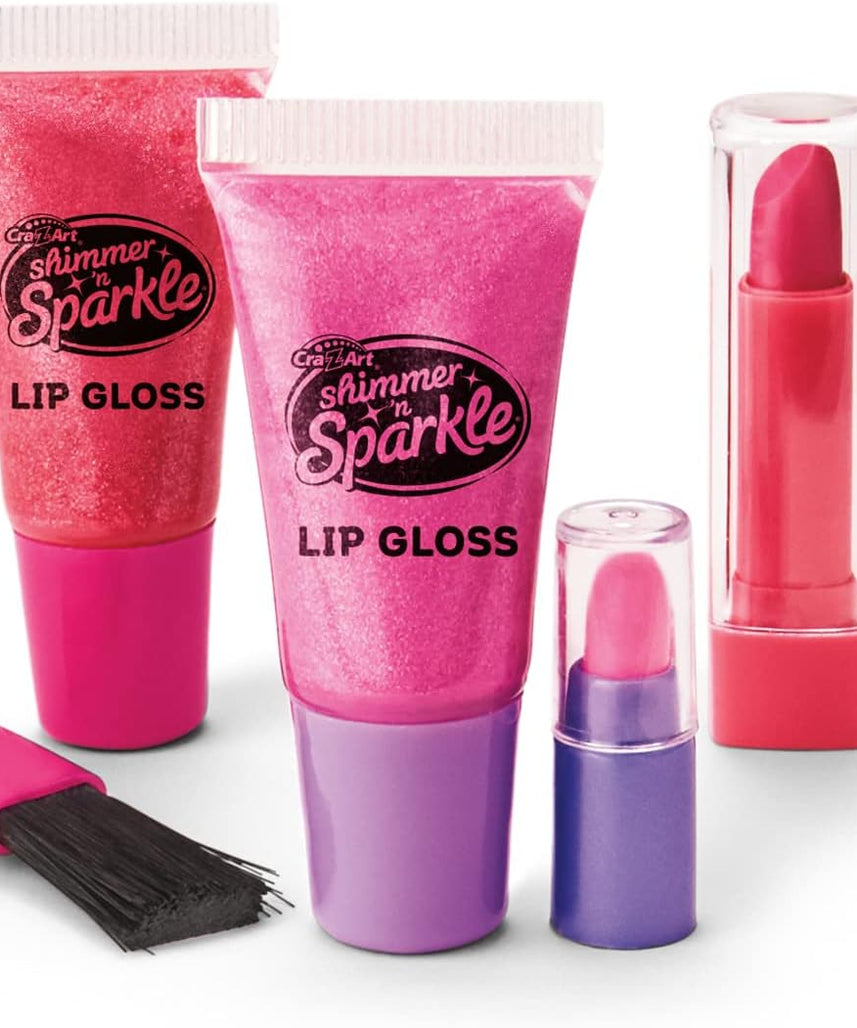 Cra-Z-Art Shimmer and Sparkle Shimmer 'n Sparkle Glitter Makeover Studio Beauty Kit â€“ All-in-One for Eye, Cheeks and Lips Ages 8 Up