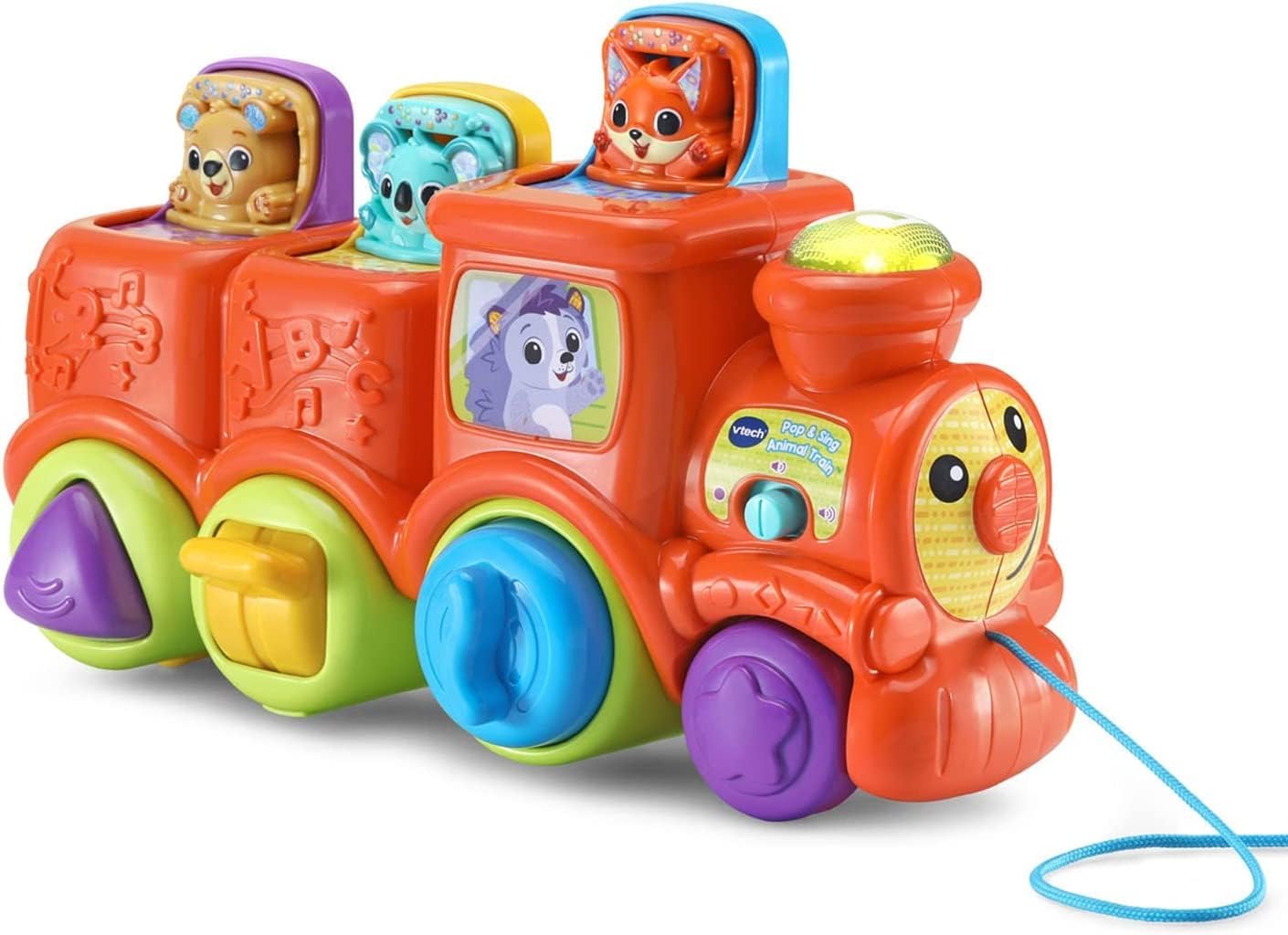 VTech - Pop and Sing Animal Train | Interactive & Developmental Toy with Sounds and Music | For Boys & Girls, Suitable for Ages 3 Months+