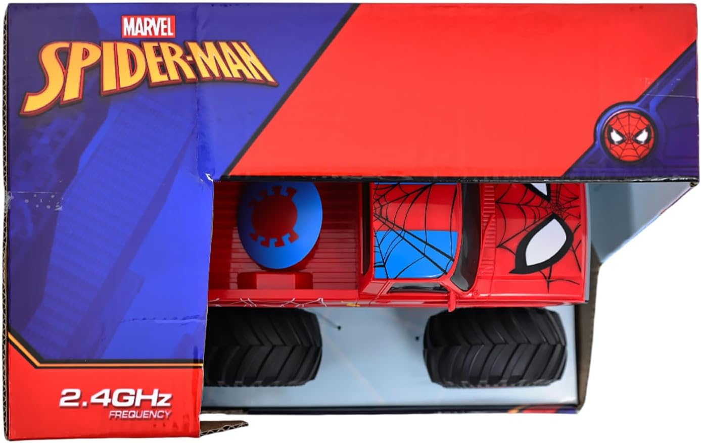 Marvel Spider-Man Rock Raider Remote Control Car, Official 2.4 GHz Full Function R/C Vehicle, Rugged Rock Crawler Toy for Kids Ages 3+