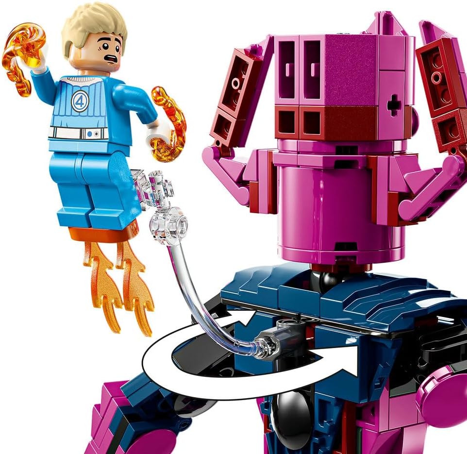 LEGO Marvel Fantastic Four vs. Galactus Construction Figure - Building Toy with Reed Richards, Invisible Woman, The Thing & Human Torch Minifigures - Movie Set for 9+ Year Old Boys & Girls - 76316