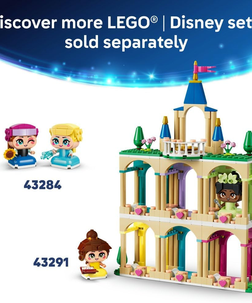 LEGO|Disney Princess Mini Jasmine & Rapunzel Figures - Collectible Toy w/ 2 Mini Dolls & Accessories incl. a Magic Lamp - Small Gift for 5+ Year Old Girls & Fans - 43303