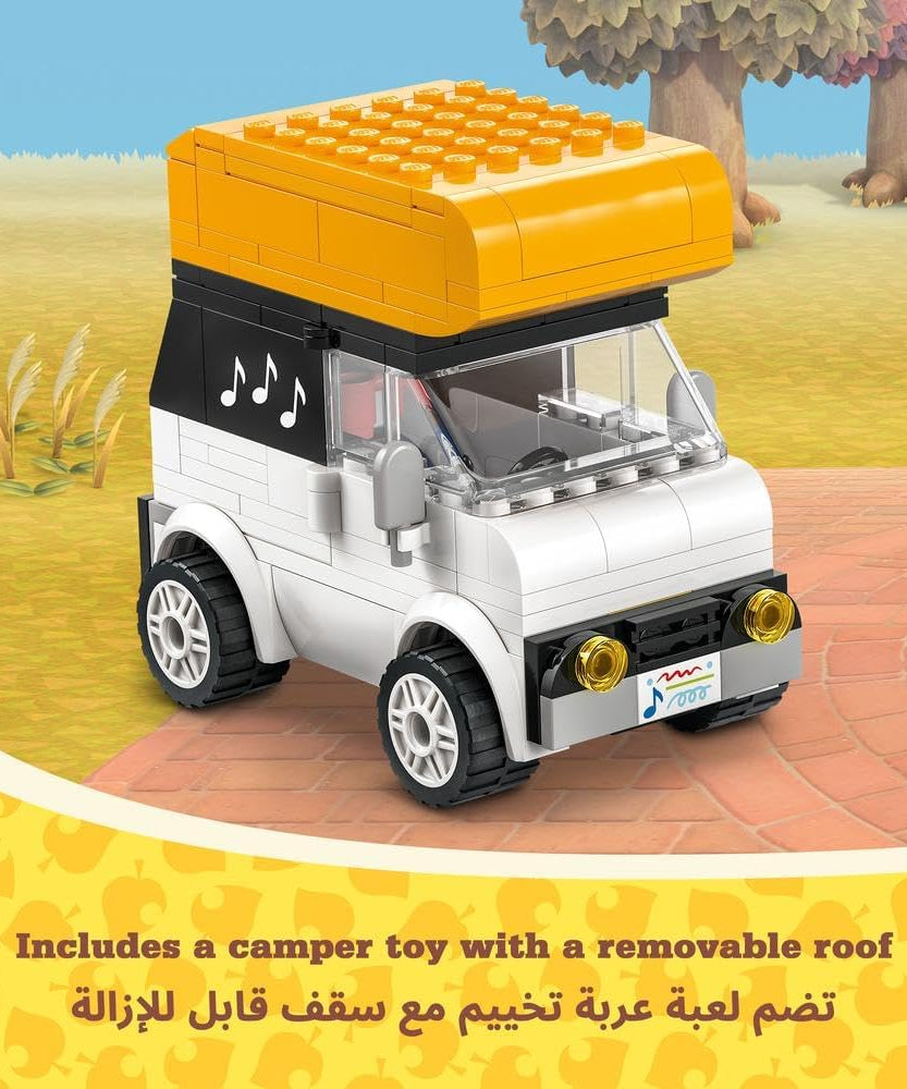 LEGO Animal Crossing K.K.'s Concert at the Plaza Building Toy for 7 Plus Year Old Girls and boys, with Café Playset, Figures and Vehicle from the Video Games, Pretend Play Gift for Kids 77052