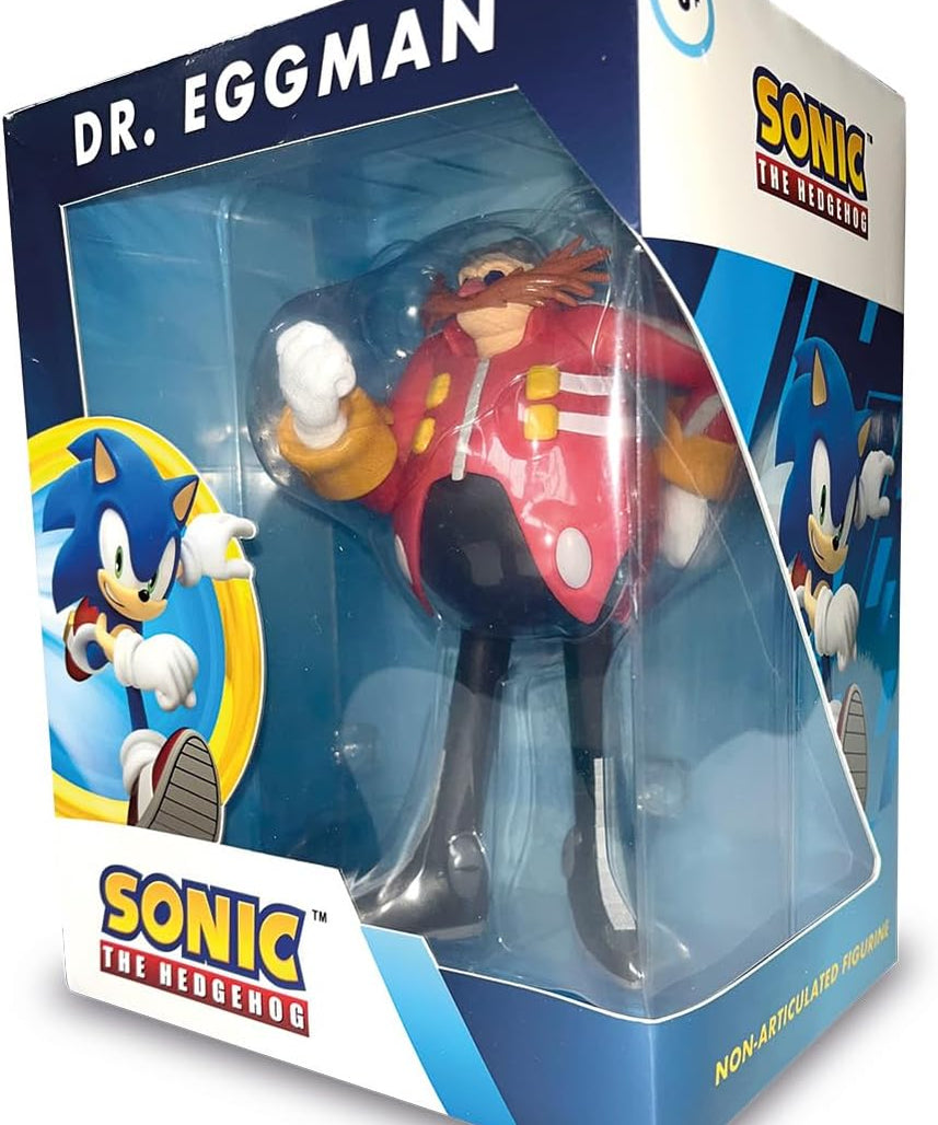 Comansi Doctor Eggman Action Figure 16cm, Sonic the Hedgehog Collectible Toy, Glossy Plastic Figure, Premium Edition, Video Game & Movie Character, Tabletop Display for Kids and Fans