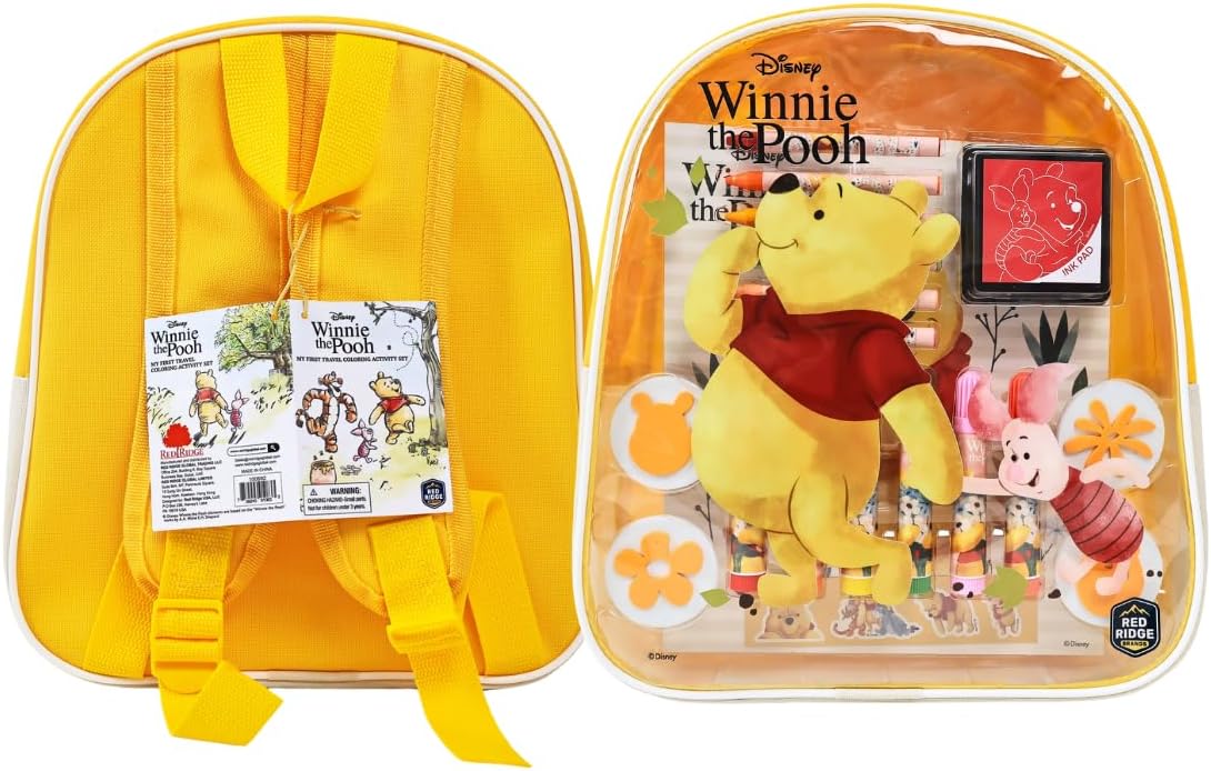Disney Winnie the Pooh My First Travel Coloring & Activity Set| Art & Craft Kit | Learning & Activity Set | Travel Fun | Age 3+