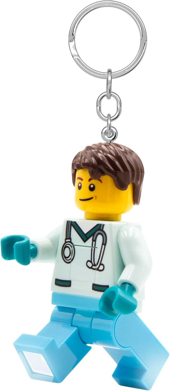Lego IQ Minifigures Keychain Light Medical Profes_Male Nurse