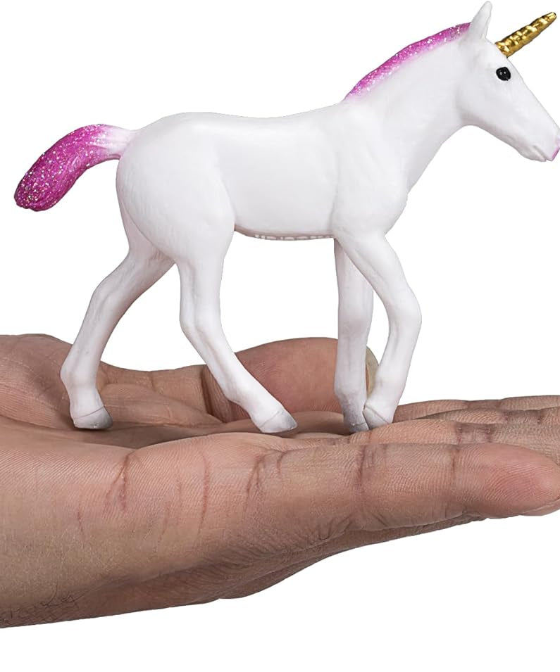 MOJO Unicorn Baby Toy Figure, Hand-Painted Fantasy Animal, Realistic Collectible Figurine, Educational Diorama Model, Ages 3+